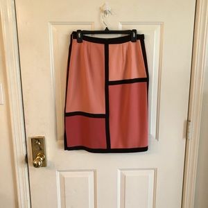 Lovely block colored skirt.